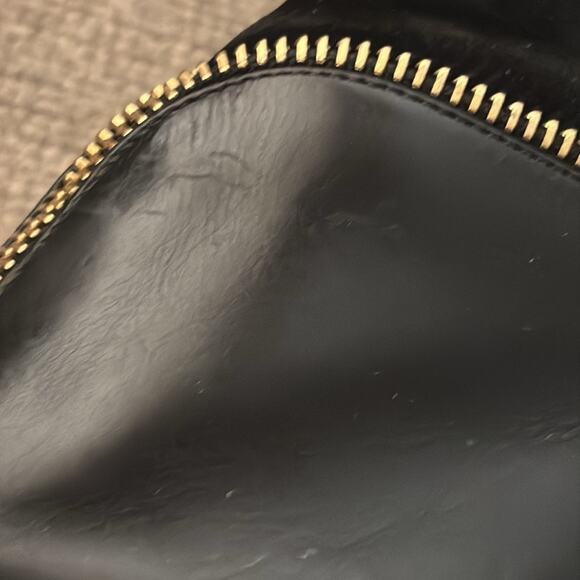 Christian Louboutin Col Zippe Boots Black Leather Stiletto Zip Boots Size 37.5 - Picture 14 of 15